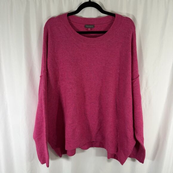 Vince Camuto Sweater Women's XXL Hot Pink Knit Long Sleeve Pullover Soft - Picture 1 of 9
